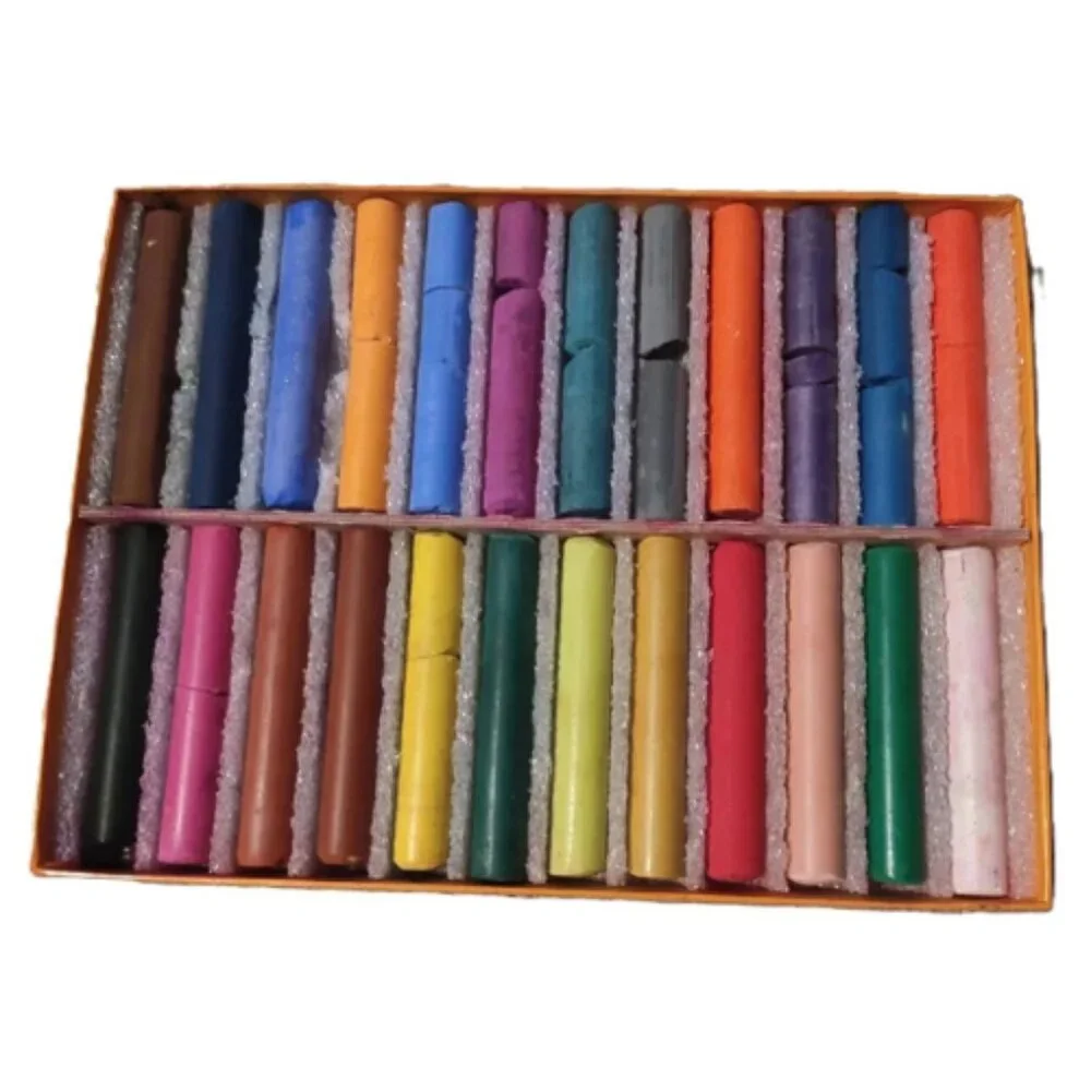 Benny & Smith An-Du-Septic Dustless Artist Chalk Non-Toxic Set 24 Colors Vintage